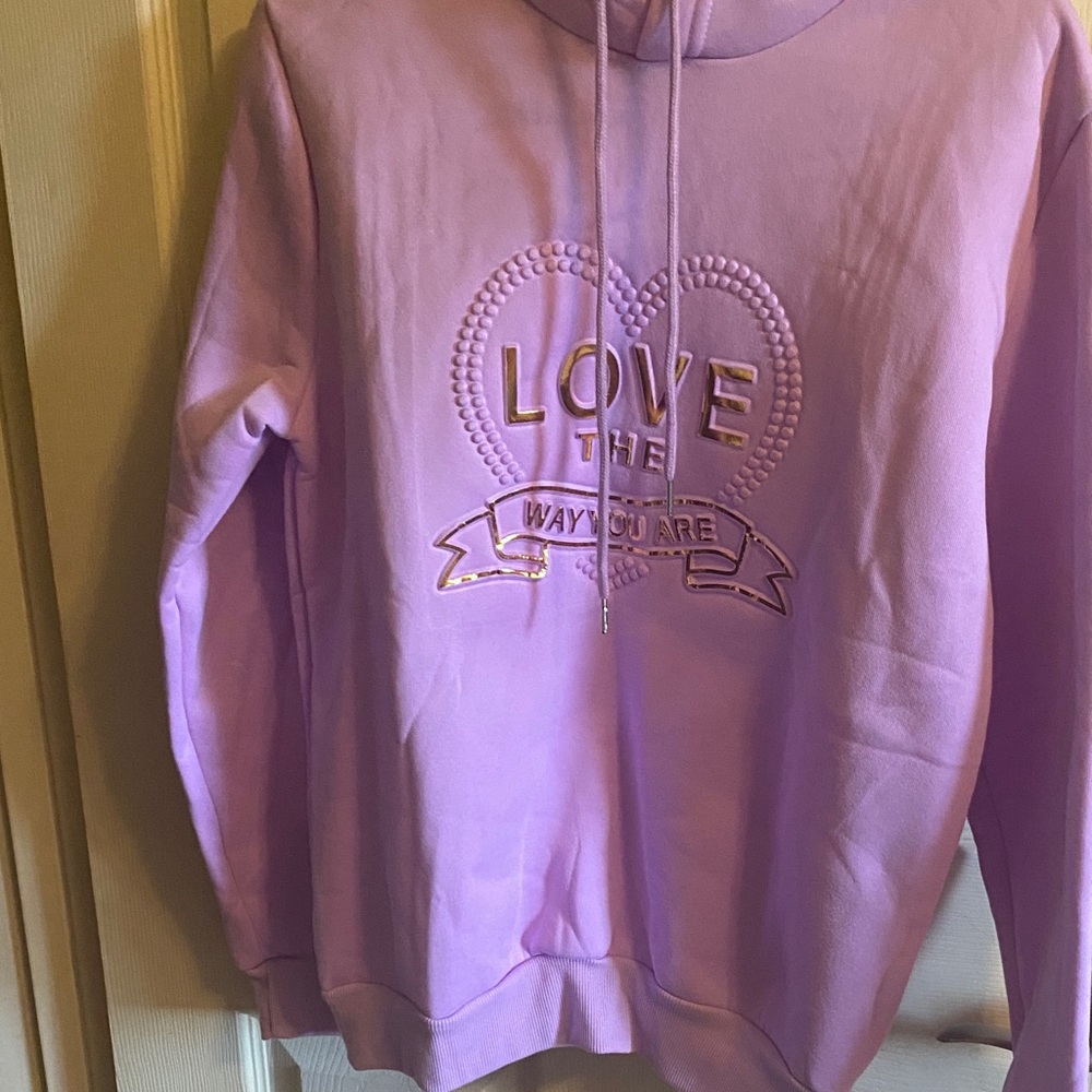 Nali Collection Pastel Purple Fleece Pullover